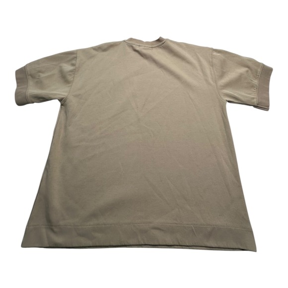 HUDSON & BARROW Knitwear Mens M Short Sleeve Crewneck T Shirt Beige - Picture 2 of 8